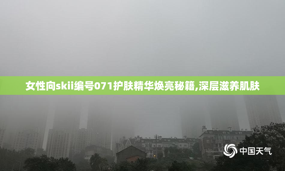 女性向skii编号071护肤精华焕亮秘籍,深层滋养肌肤