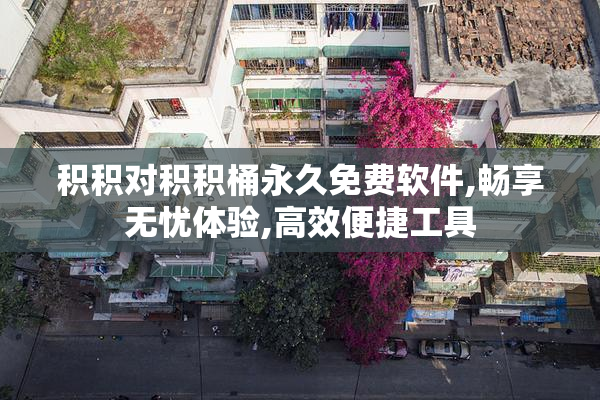 积积对积积桶永久免费软件,畅享无忧体验,高效便捷工具