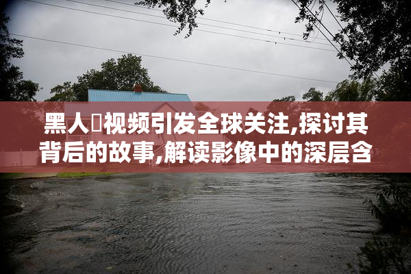 黑人屄视频引发全球关注,探讨其背后的故事,解读影像中的深层含义