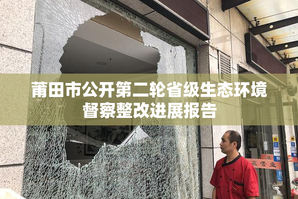 莆田市公开第二轮省级生态环境督察整改进展报告