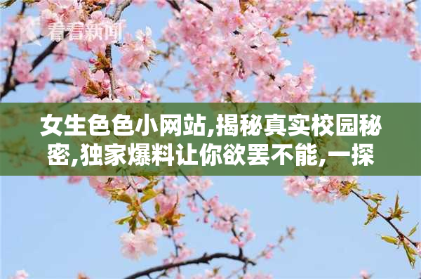 女生色色小网站,揭秘真实校园秘密,独家爆料让你欲罢不能,一探
