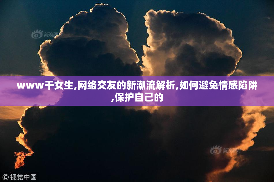 www干女生,网络交友的新潮流解析,如何避免情感陷阱,保护自己的