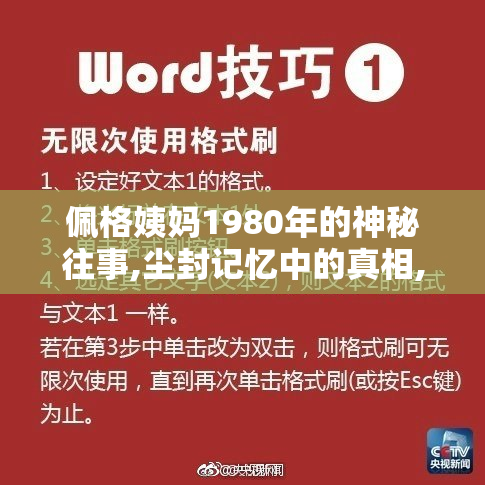 佩格姨妈1980年的神秘往事,尘封记忆中的真相,一段不