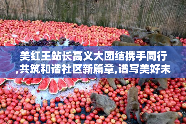 美红王站长高义大团结携手同行,共筑和谐社区新篇章,谱写美好未来
