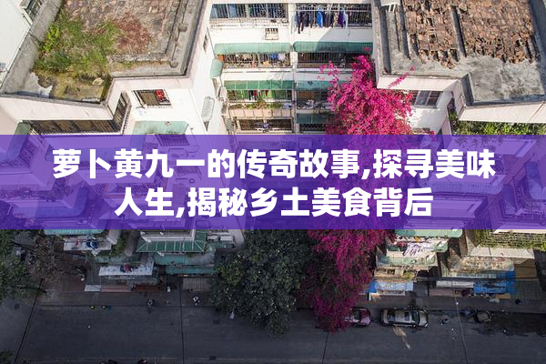 萝卜黄九一的传奇故事,探寻美味人生,揭秘乡土美食背后