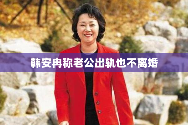 韩安冉称老公出轨也不离婚