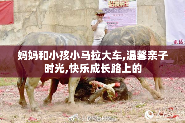 妈妈和小孩小马拉大车,温馨亲子时光,快乐成长路上的