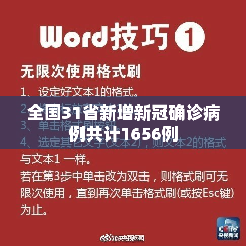 全国31省新增新冠确诊病例共计1656例