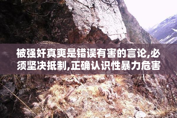 被强奸真爽是错误有害的言论,必须坚决抵制,正确认识性暴力危害