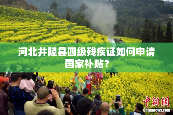 河北井陉县四级残疾证如何申请国家补贴？