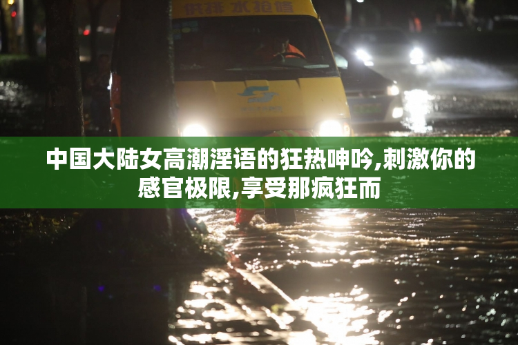 中国大陆女高潮淫语的狂热呻吟,刺激你的感官极限,享受那疯狂而