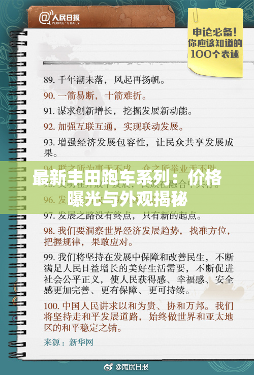 最新丰田跑车系列：价格曝光与外观揭秘
