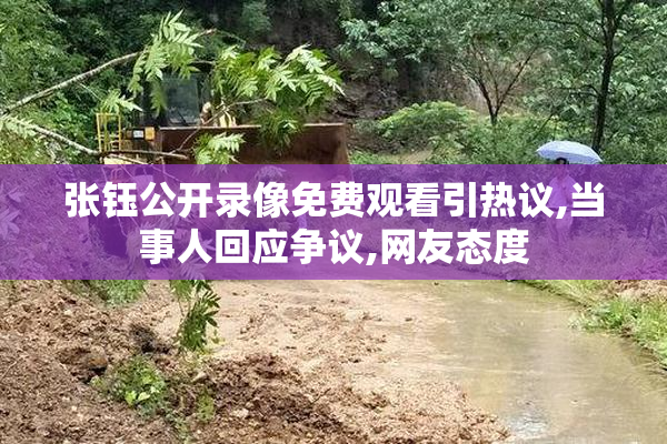 张钰公开录像免费观看引热议,当事人回应争议,网友态度