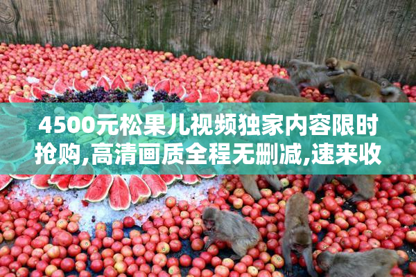 4500元松果儿视频独家内容限时抢购,高清画质全程无删减,速来收藏
