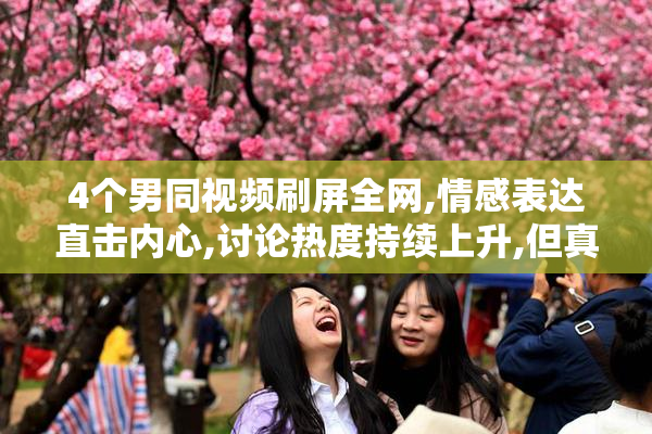 4个男同视频刷屏全网,情感表达直击内心,讨论热度持续上升,但真假