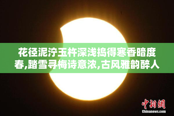 花径泥泞玉杵深浅捣得寒香暗度春,踏雪寻梅诗意浓,古风雅韵醉人心