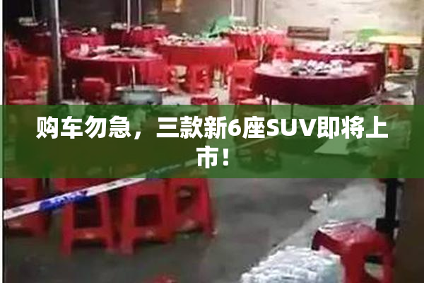 购车勿急，三款新6座SUV即将上市！