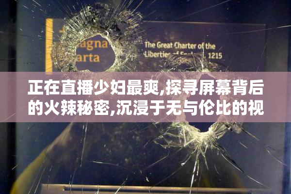 正在直播少妇最爽,探寻屏幕背后的火辣秘密,沉浸于无与伦比的视觉