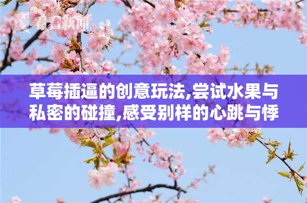 草莓插逼的创意玩法,尝试水果与私密的碰撞,感受别样的心跳与悸动