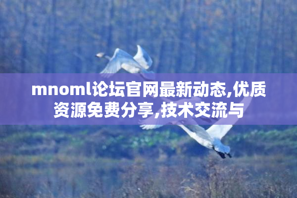 mnoml论坛官网最新动态,优质资源免费分享,技术交流与