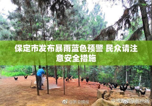 保定市发布暴雨蓝色预警 民众请注意安全措施