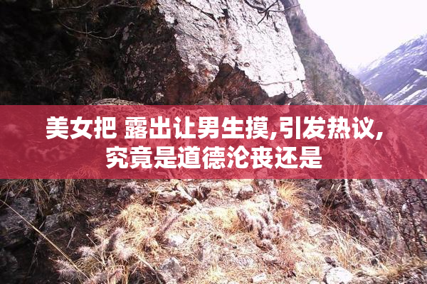 美女把 露出让男生摸,引发热议,究竟是道德沦丧还是