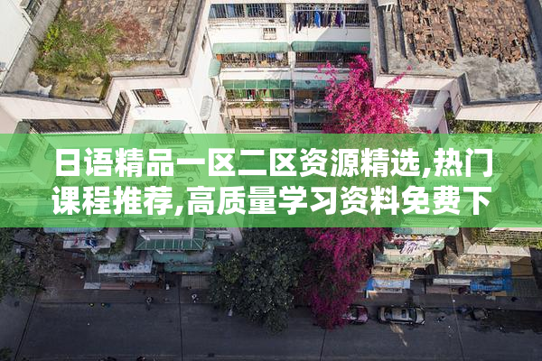 日语精品一区二区资源精选,热门课程推荐,高质量学习资料免费下载