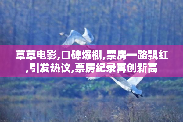 草草电影,口碑爆棚,票房一路飘红,引发热议,票房纪录再创新高