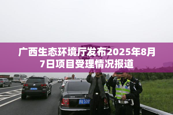 广西生态环境厅发布2025年8月7日项目受理情况报道