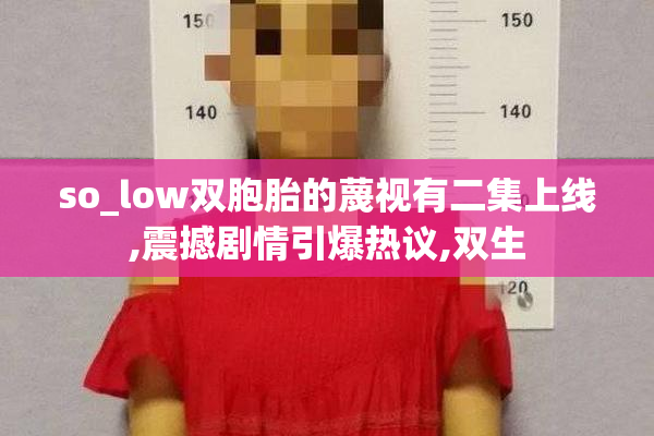 so_low双胞胎的蔑视有二集上线,震撼剧情引爆热议,双生