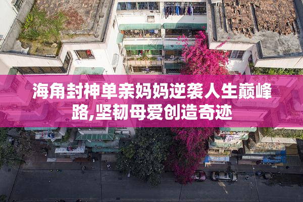 海角封神单亲妈妈逆袭人生巅峰路,坚韧母爱创造奇迹