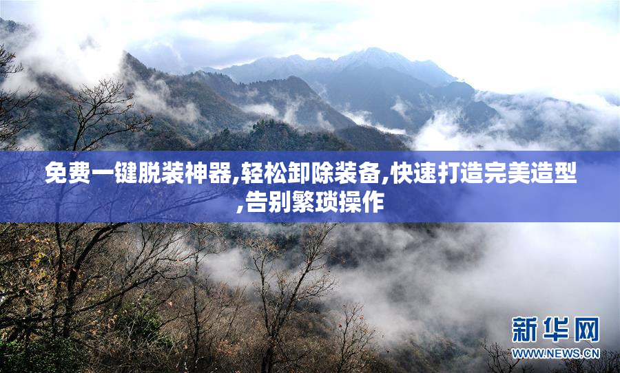 免费一键脱装神器,轻松卸除装备,快速打造完美造型,告别繁琐操作