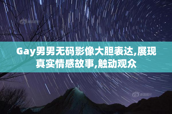 Gay男男无码影像大胆表达,展现真实情感故事,触动观众