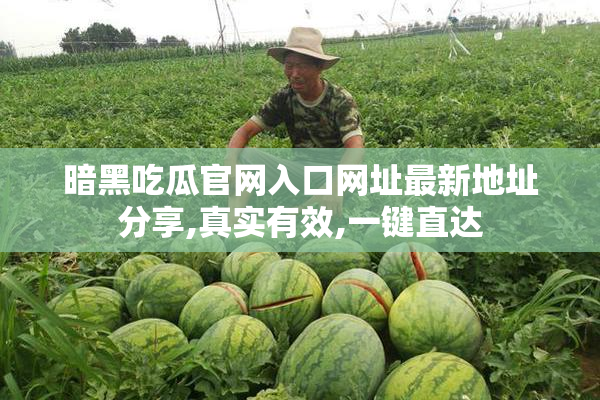 暗黑吃瓜官网入口网址最新地址分享,真实有效,一键直达