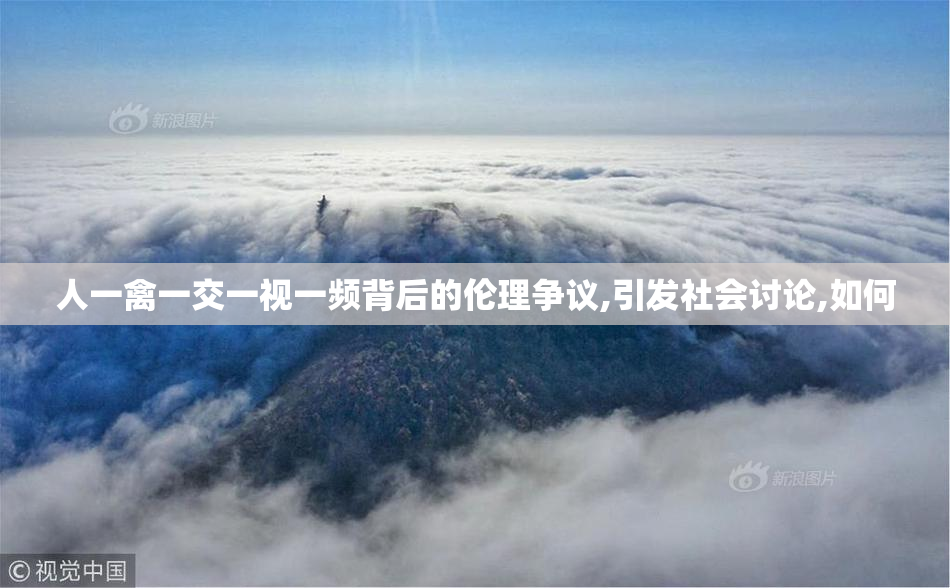 人一禽一交一视一频背后的伦理争议,引发社会讨论,如何