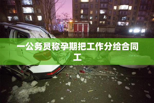 一公务员称孕期把工作分给合同工