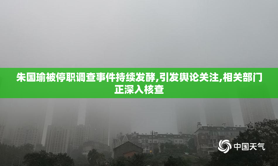 朱国瑜被停职调查事件持续发酵,引发舆论关注,相关部门正深入核查