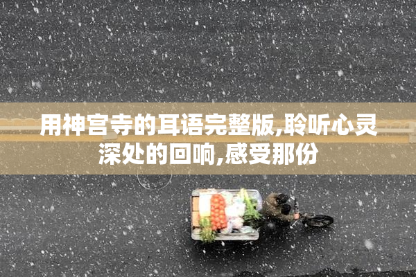 用神宫寺的耳语完整版,聆听心灵深处的回响,感受那份