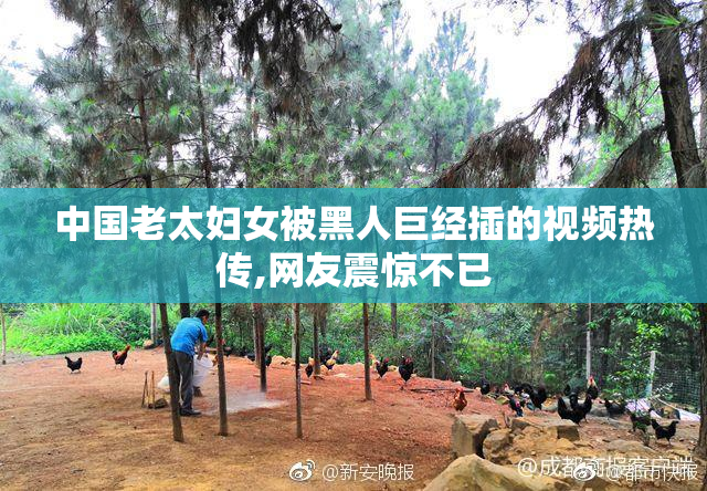 中国老太妇女被黑人巨经插的视频热传,网友震惊不已