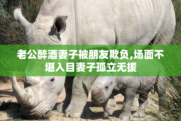 老公醉酒妻子被朋友欺负,场面不堪入目妻子孤立无援